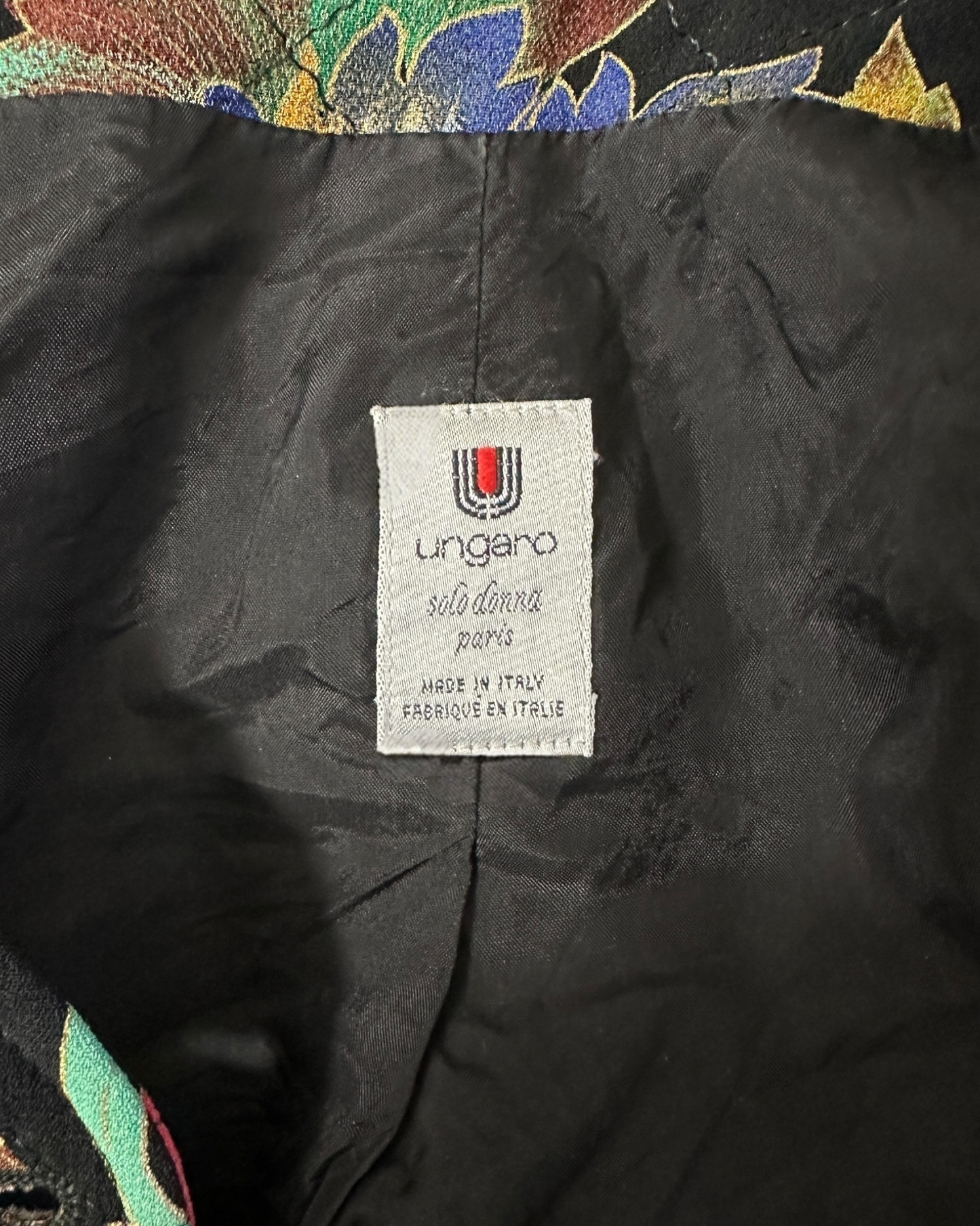 Ungaro Solo Donna – Veste Florale Courte – Made in Italy