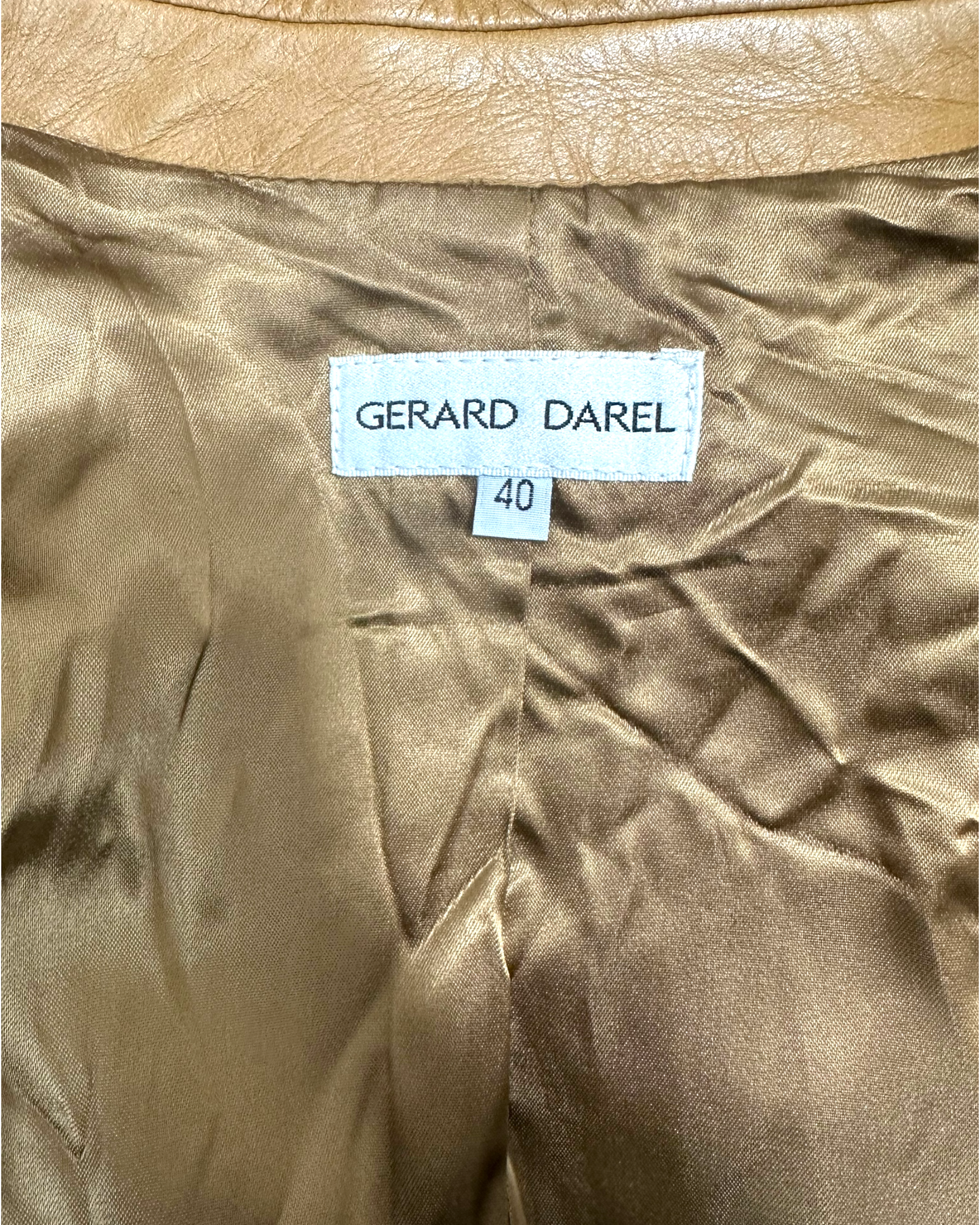 Gérard Darel - Veste - Agneau Plongé - Années 1990 - Made in France