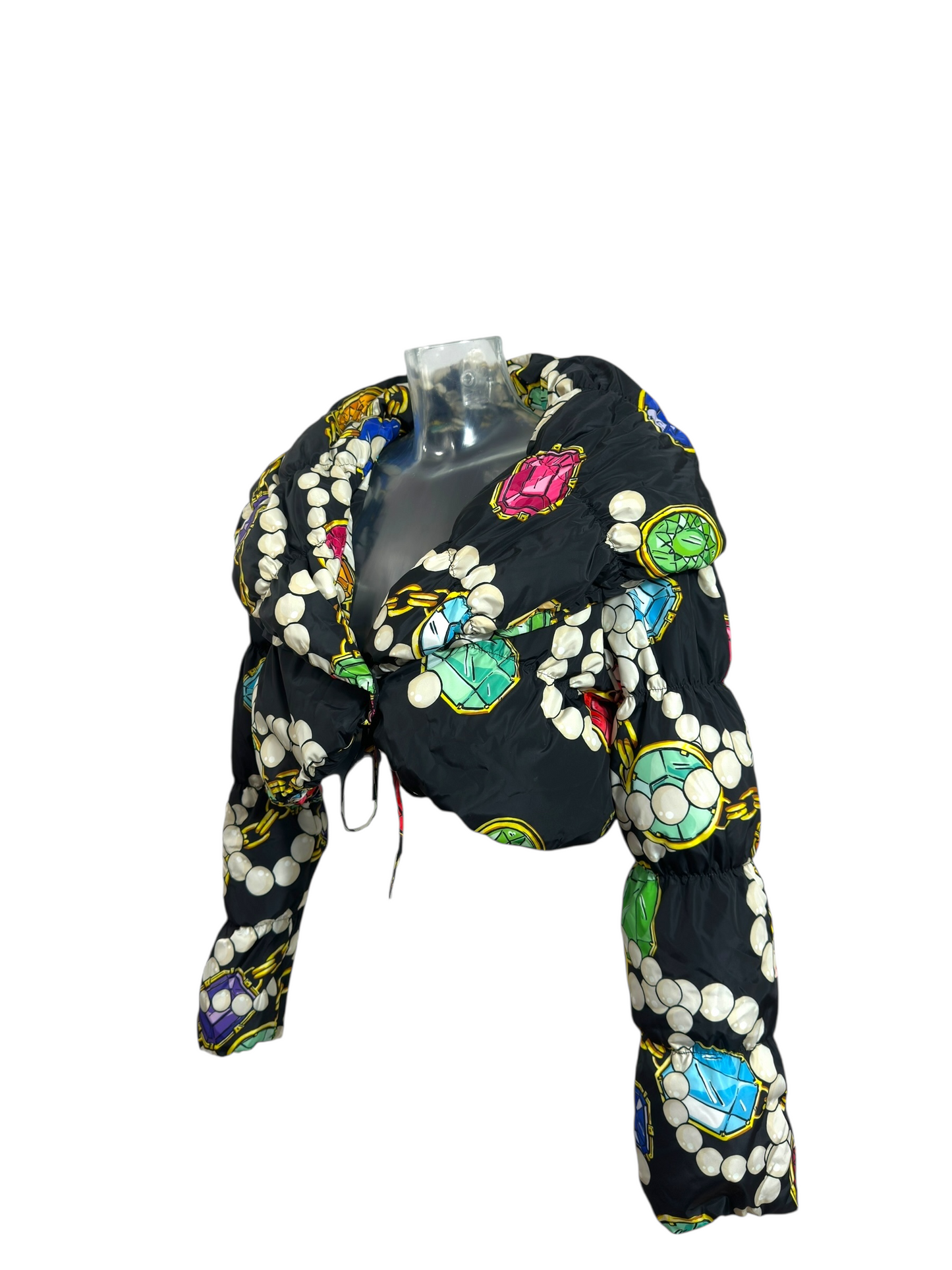 Moschino Boutique - Veste Courte Matelassée - Jewel print - Jeremy Scott