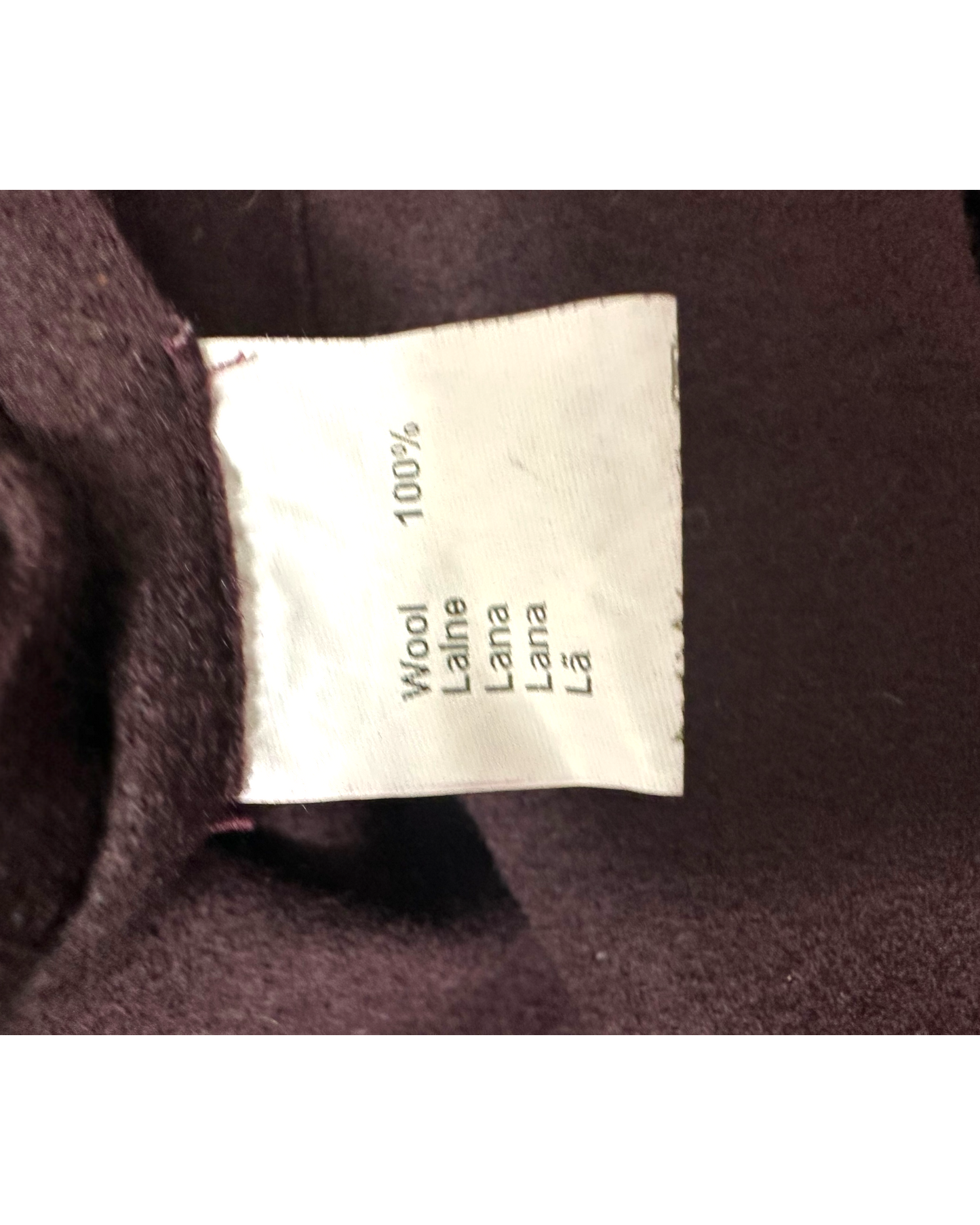 Pablo Gérard Darel – Ensemble Jupe & Veste – Laine Bouillie Chocolat Aubergine – Années 1990