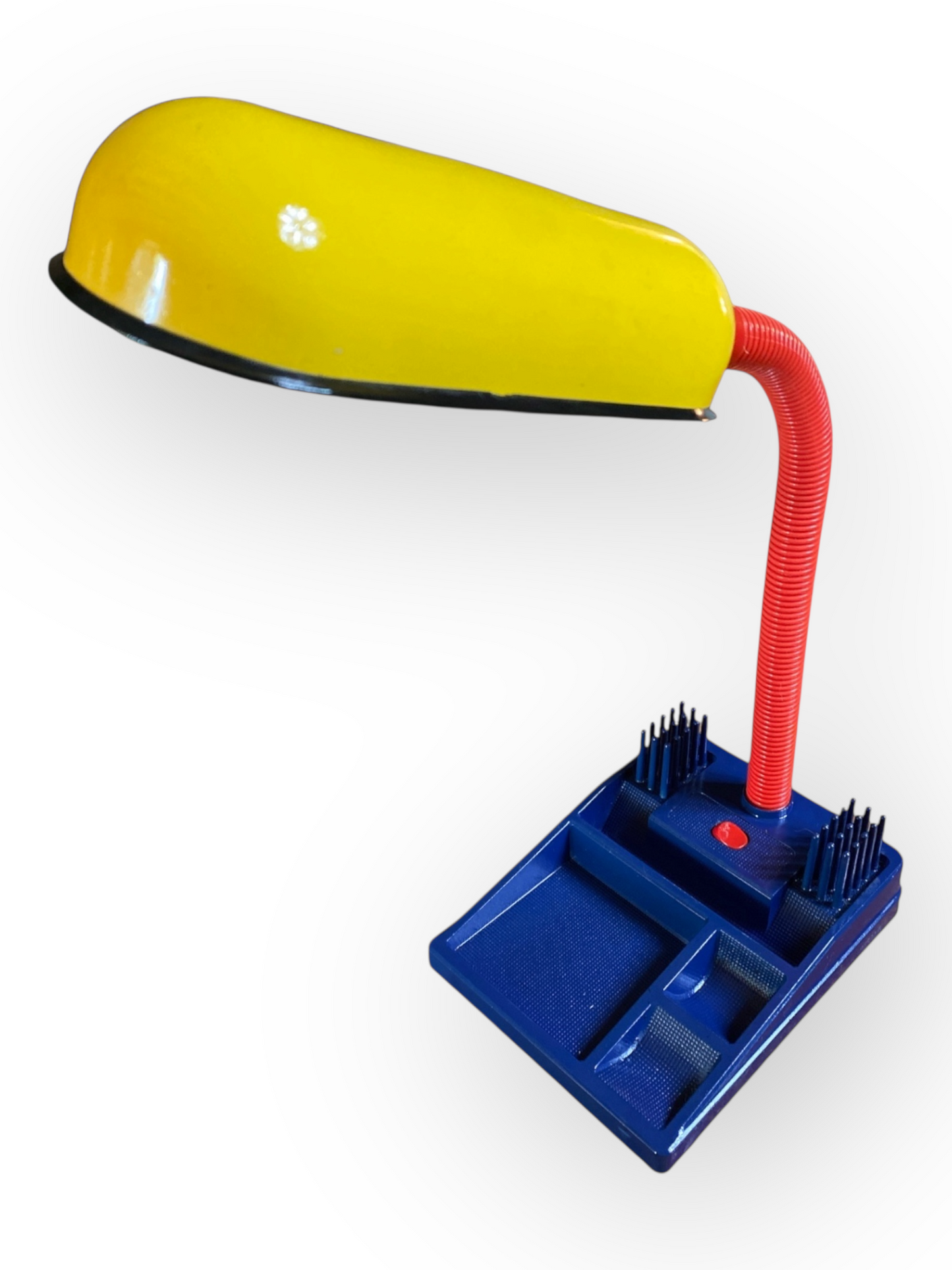 Lámpara de escritorio multicolor de los años 80