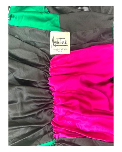 Angelo Tarlazzi - Robe Drapée à Manche Longue - Soie - Made in France