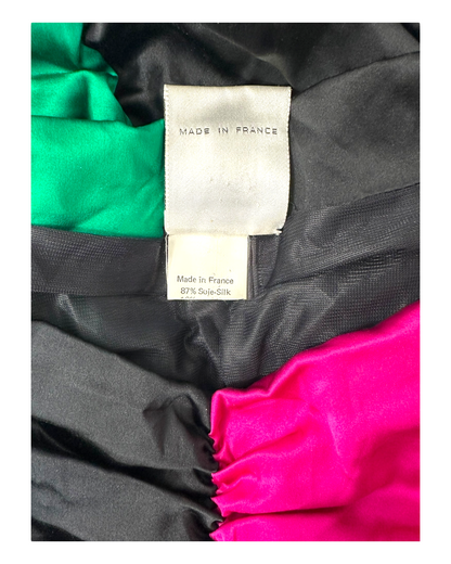 Angelo Tarlazzi - Robe Drapée à Manche Longue - Soie - Made in France