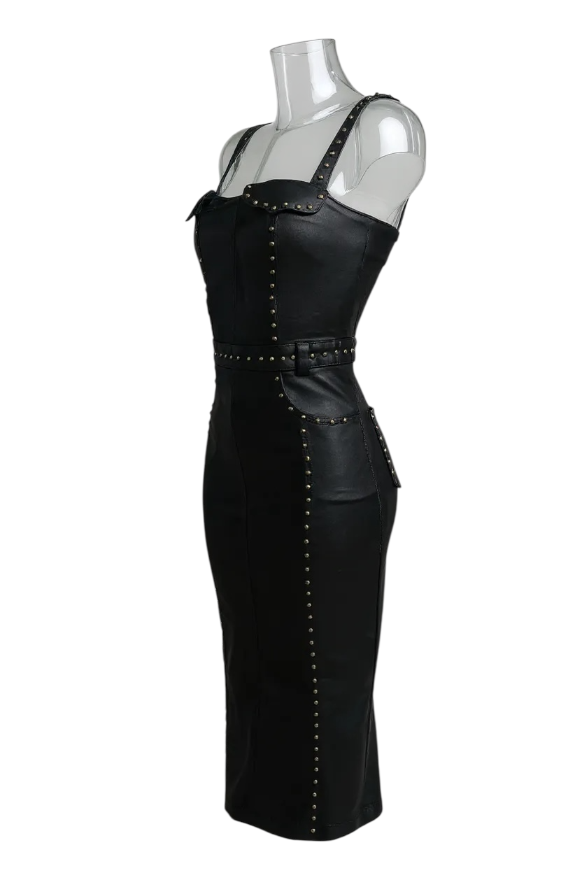 Versace Jeans Couture - Robe - Jean enduit -  Clous - Made in Italy