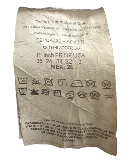 Versace Jeans Couture - Robe - Jean enduit -  Clous - Made in Italy