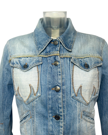 Roberto Cavalli - Veste Jean - Médaillon Cavalli - Made in Italy