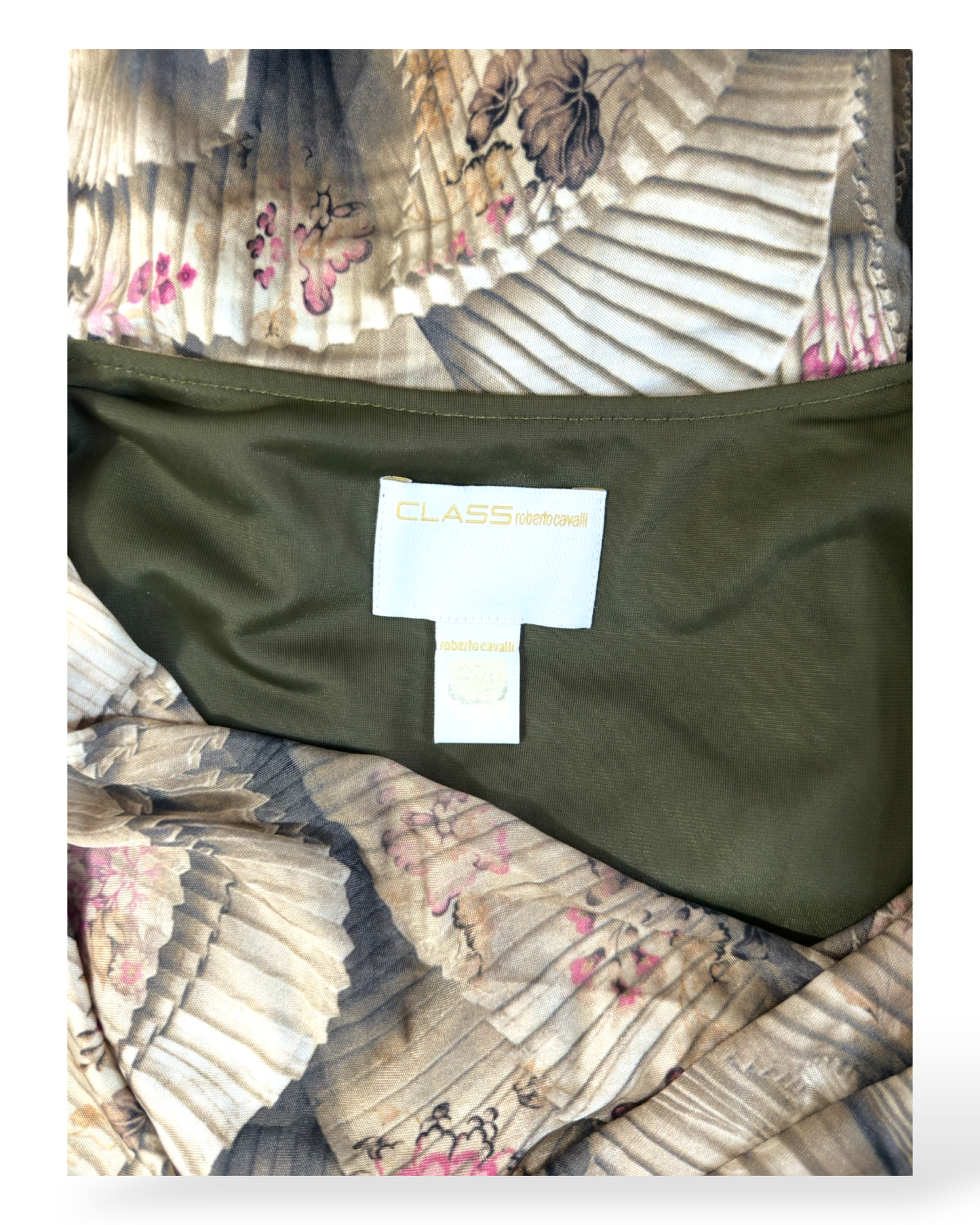 Cavalli Class - Robe drapée - Imprimée - Made in Italy