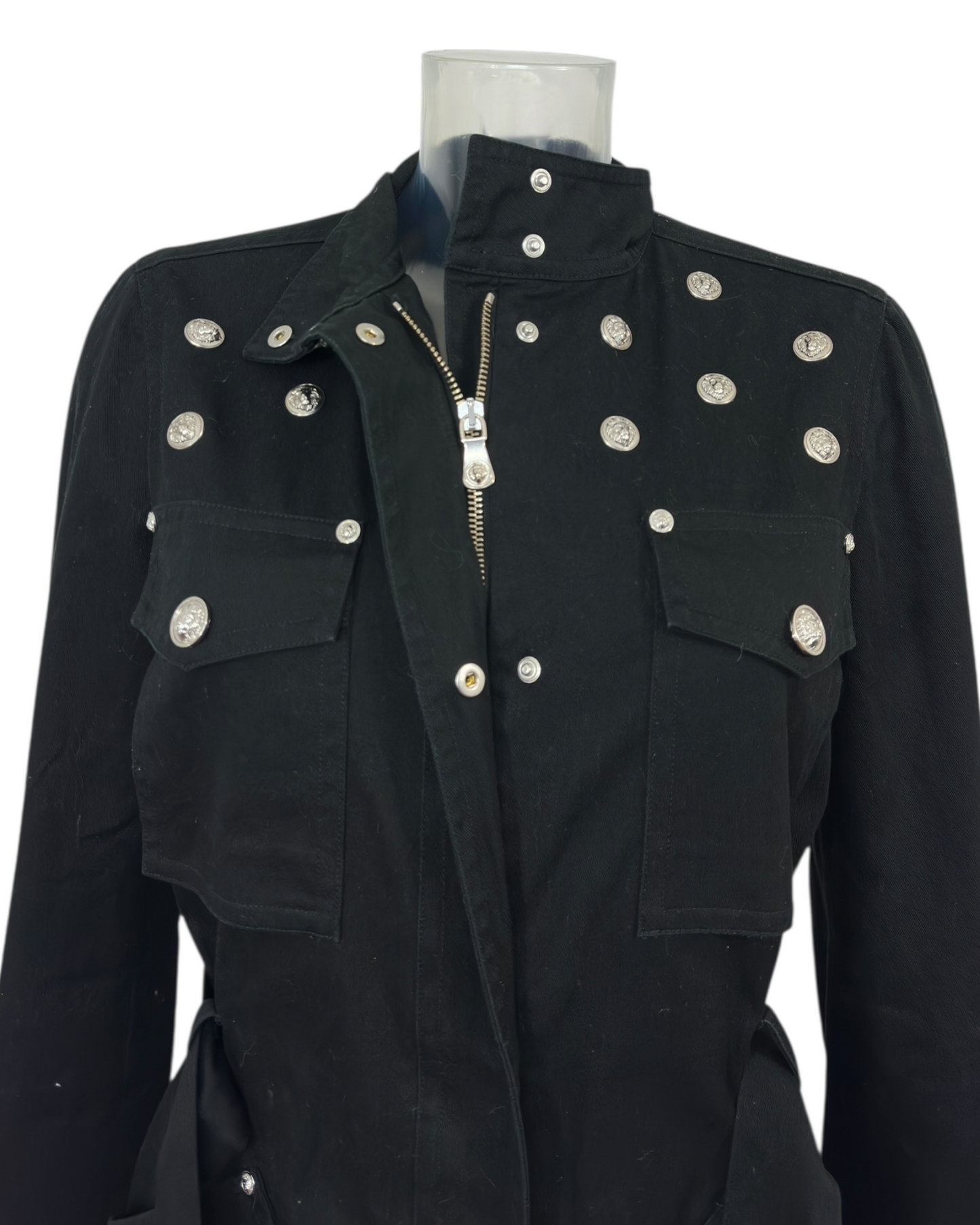 Versus Versace - Veste Jean - têtes de lions argent - Made in Italy