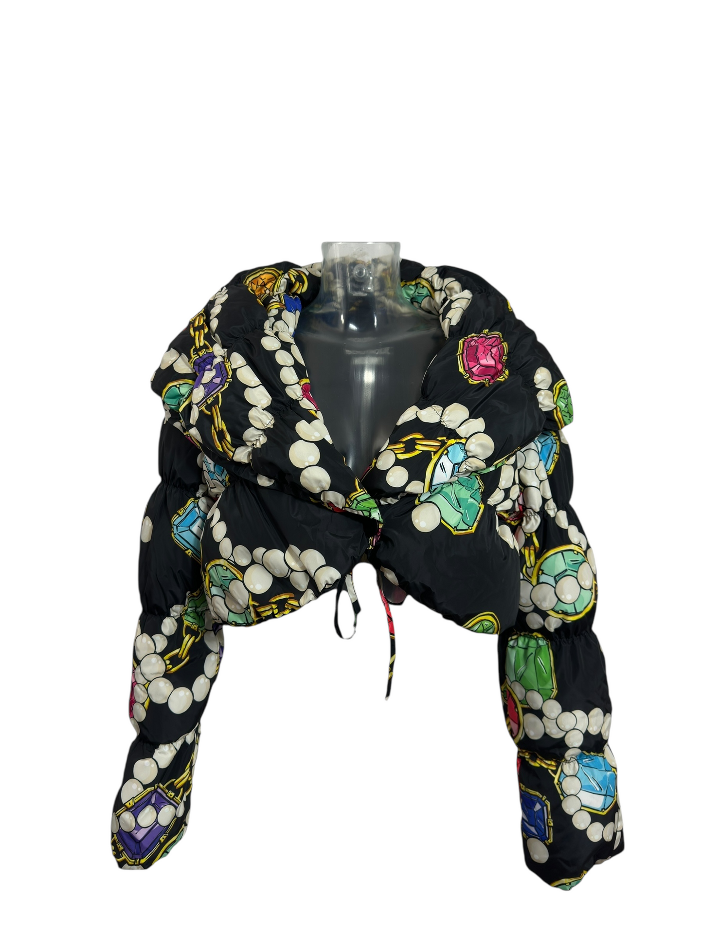 Moschino Boutique - Veste Courte Matelassée - Jewel print - Jeremy Scott