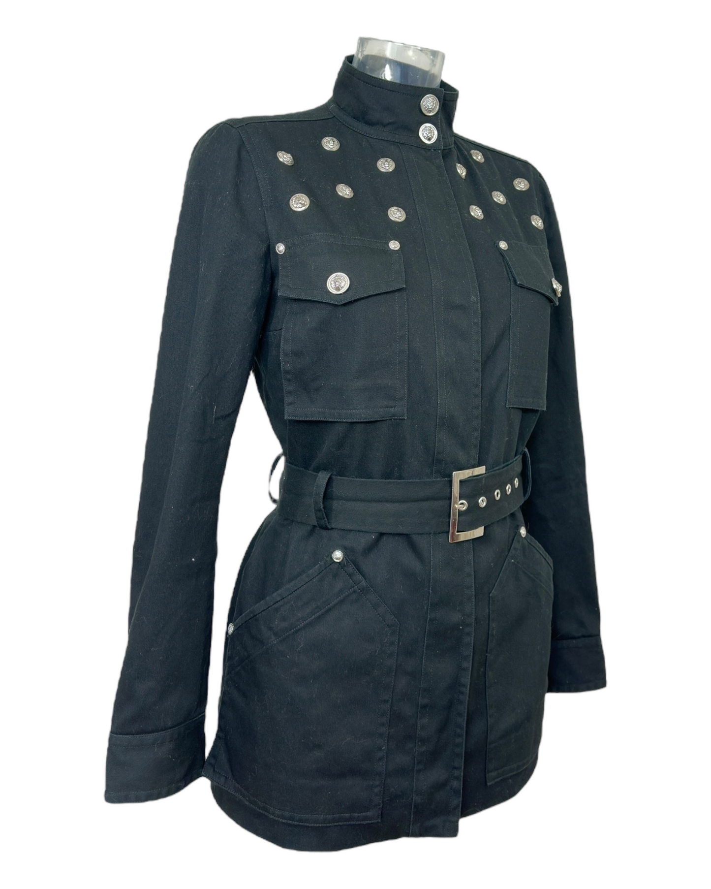 Versus Versace - Veste Jean - têtes de lions argent - Made in Italy