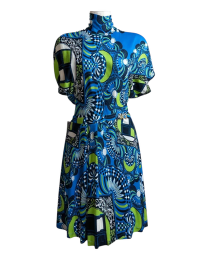 Robe Versace Collection imprimé graphique boucle Medusa – Édition 2012