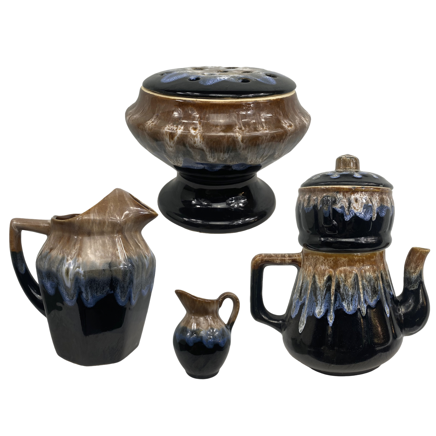 Juego de tetera Flame de gres 1960 numerada