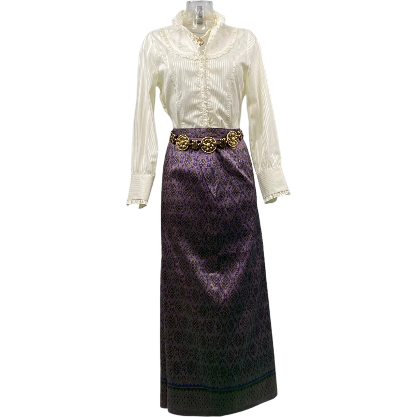 Long Silk Skirt 70s