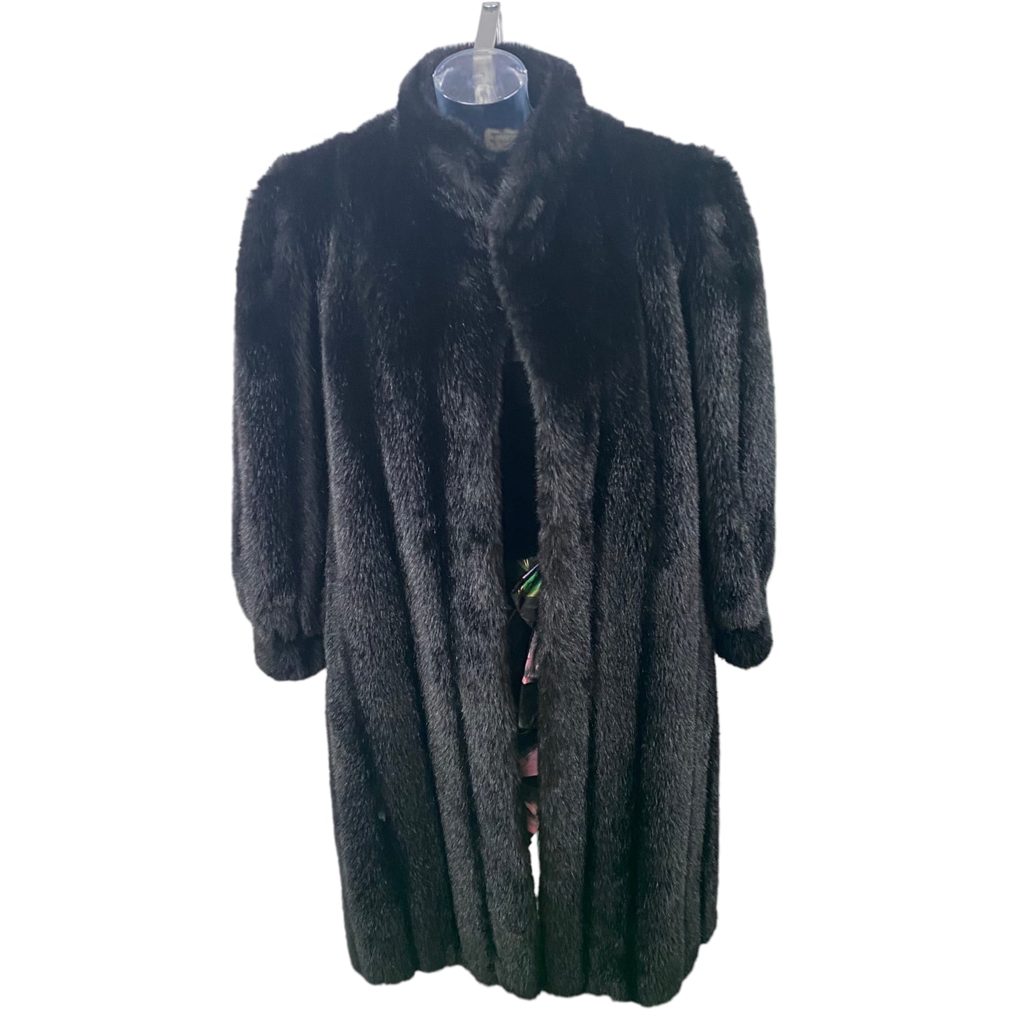 Vintage Maxi Shoulder Faux Fur Coat Franck et Fils