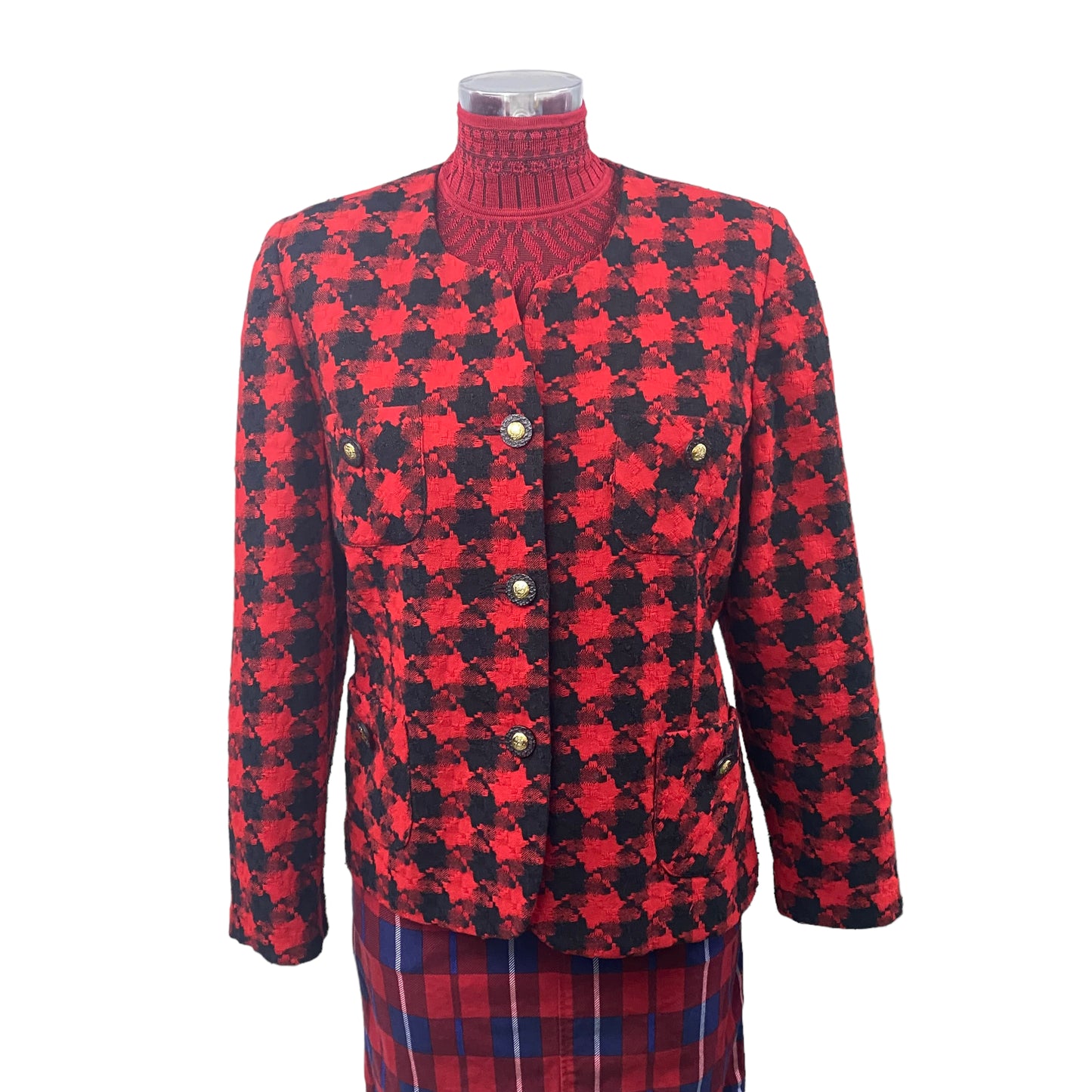 Veste Vintage Tartan Style CoCo