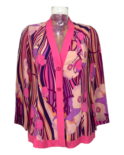 Scali Paris– Blouse– Psychedelic Made in Italy – Années 1970 | Paris Bonheur
