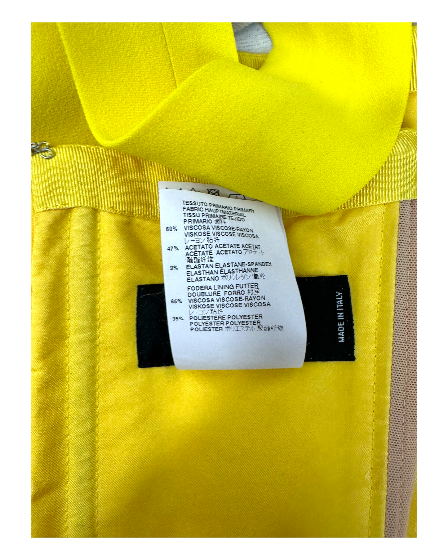 DSQUARED2 - Robe Asymétrique One-Shoulder - Jaune Citron - Made in Italy