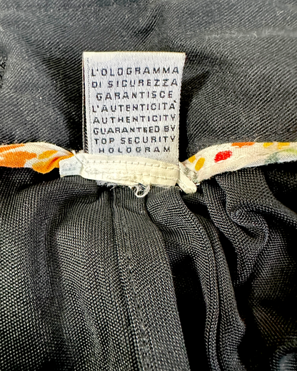 Dolce & Gabbana – Jupe  Noire – Chaînes Dorées Décoratives – Silhouette Plissée