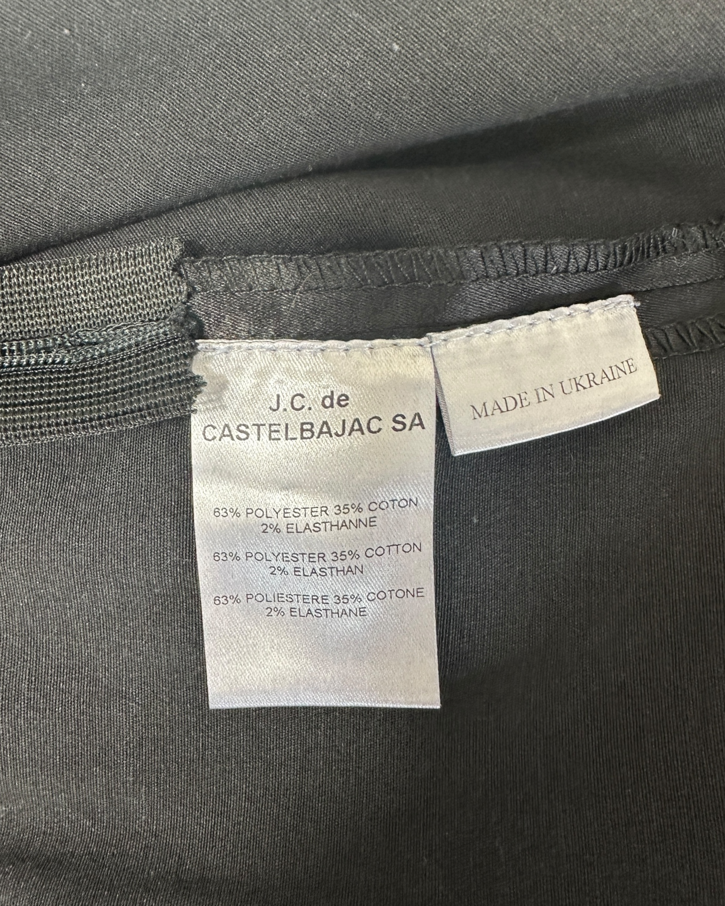 JC/DC by Castelbajac – Haut Noir à Nœud Zip – Made in Ukraine