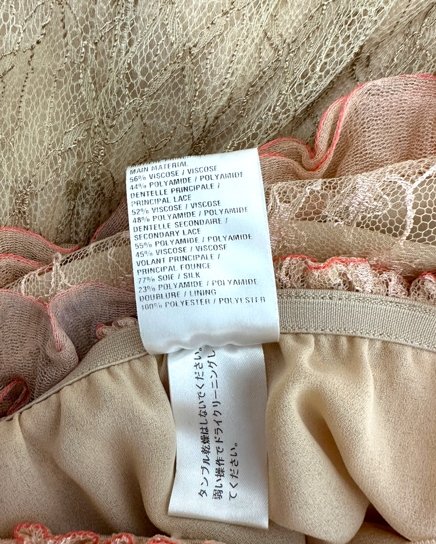 Chloé – Jupon Long Asymétrique – Dentelle & Volants  – Automne/Hiver 2016