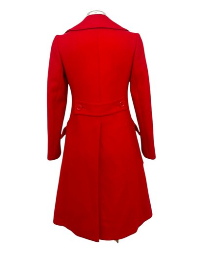 Gaston Jaunet – Manteau Rouge Double Boutonnage – Laine Française – Made in France