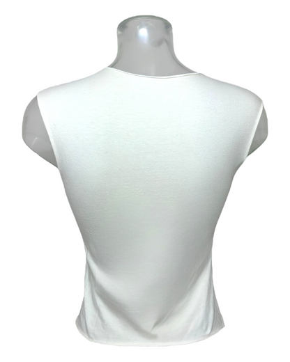 Pinko – Top Sans Manches – Imprimé Guitare Rouge – Made in Italy