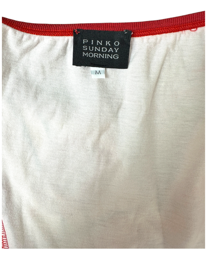 Pinko – T-shirt – Graphisme Sirens Rugby –  Made in Italy