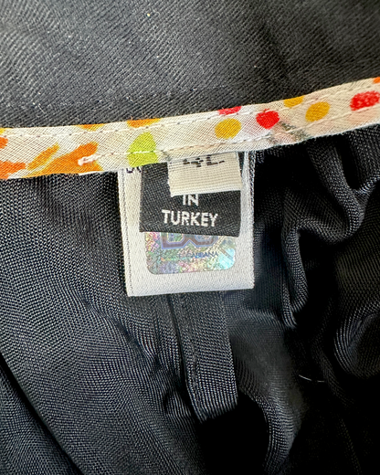 Dolce & Gabbana – Jupe  Noire – Chaînes Dorées Décoratives – Silhouette Plissée