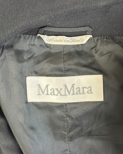 Moschino Jeans Donna – Veste Noire en Coton Texturé – Détails Brodés et Perles