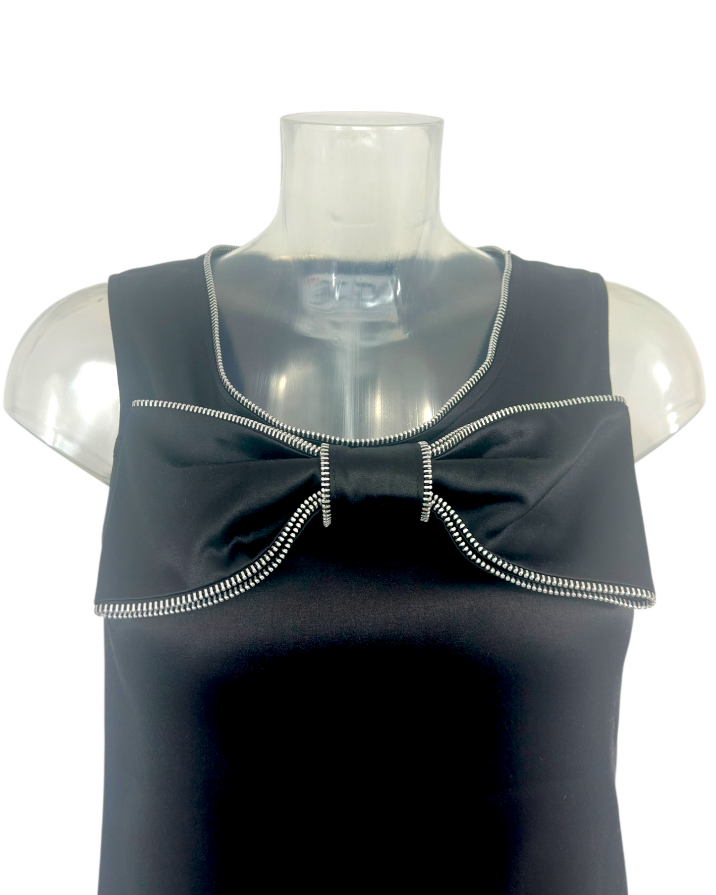 JC/DC by Castelbajac – Haut Noir à Nœud Zip – Made in Ukraine