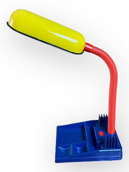 Lámpara de escritorio multicolor de los años 80