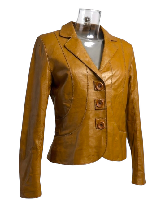 Gérard Darel - Veste - Agneau Plongé - Années 1990 - Made in France