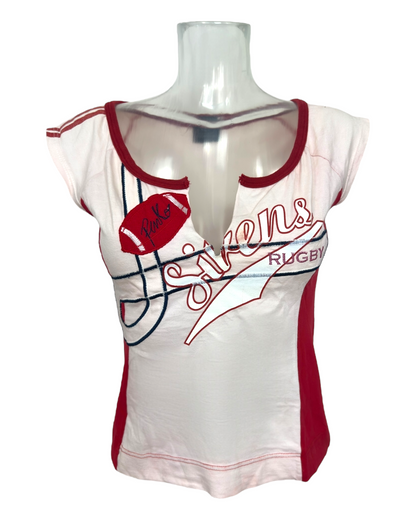 Pinko – t-shirt – rugby – ajusté – Multicolore– Made in Italy – 2010's | Paris Bonheur