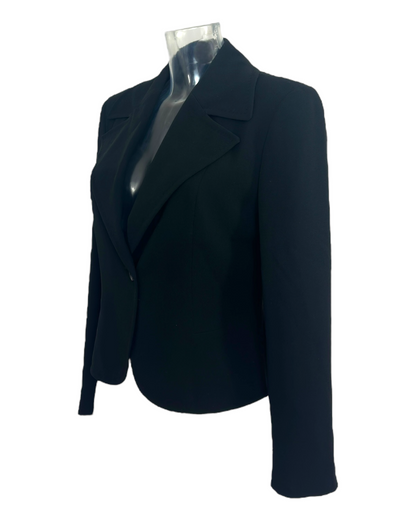 Max Mara – Veste Tailleur Noire Cintrée – Made in Italy