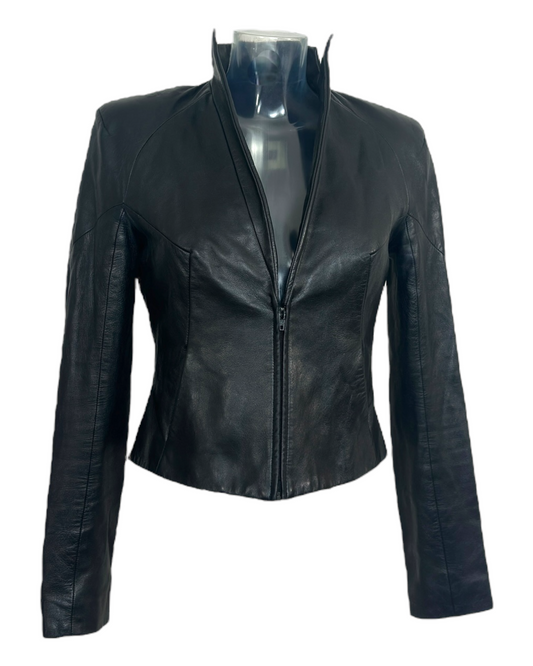 Plein Sud Paris – Veste en cuir véritable noir – Fayçal Amor – Made in France | Sélection Paris Bonheur