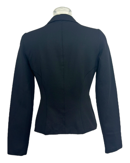 Max&Co. Tricot– Veste Cintrée en Tissu Stretch Noire – Made in Italy