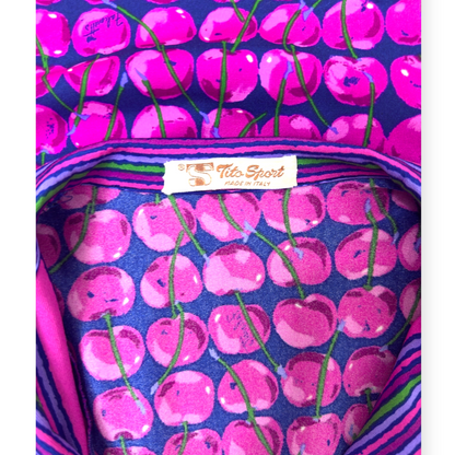 Sélection Paris Bonheur - Tito Sport x Falconetto – Robe Imprimé Cerises – Made in Italy