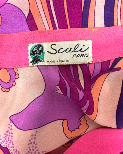 Sélection Paris Bonheur - Scali Paris – Blouse Imprimée Psychédélique – Made in France