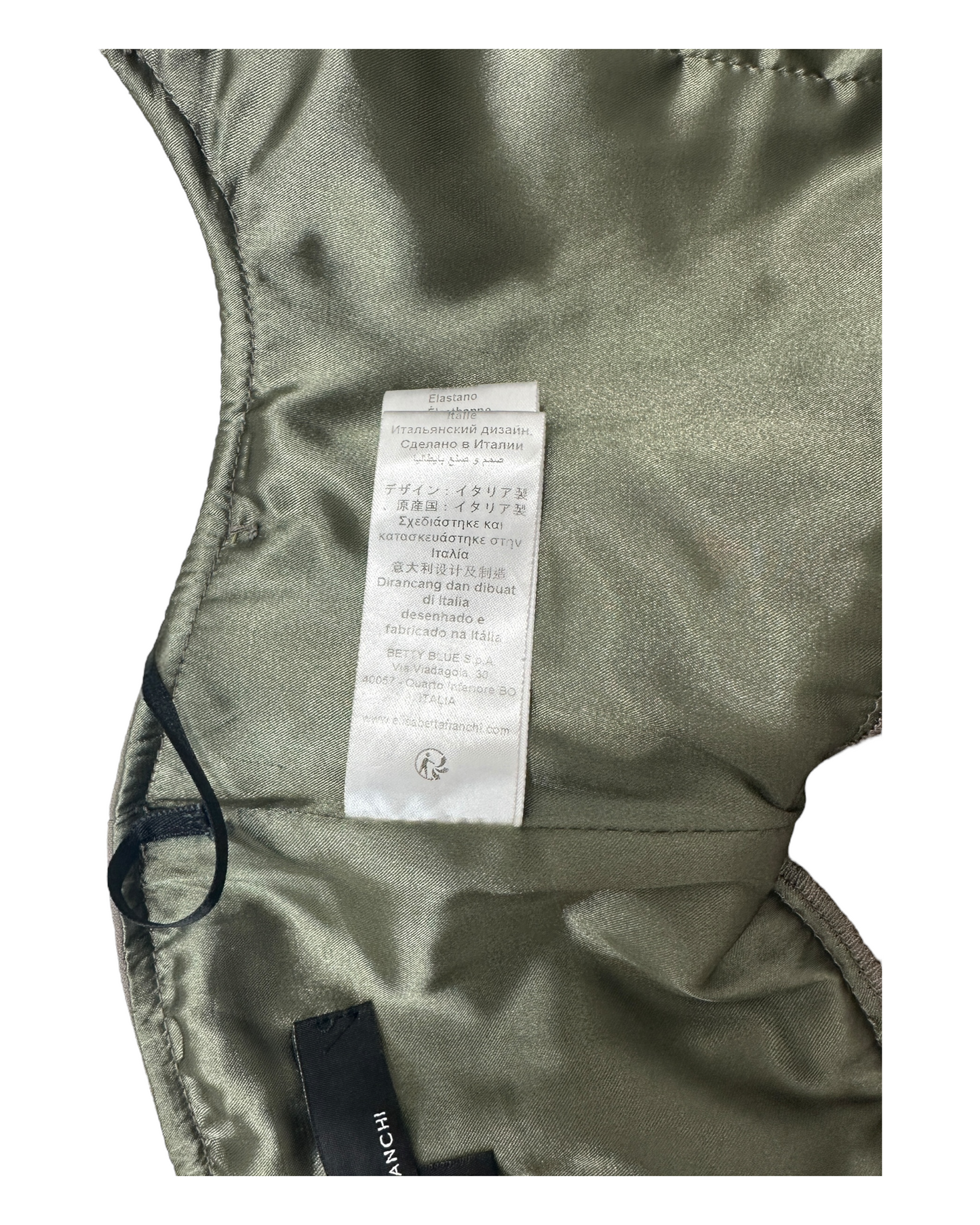 Elisabetta Franchi – Jupe Bustier Sculptante – Mesh Graphique  – Made in Italy