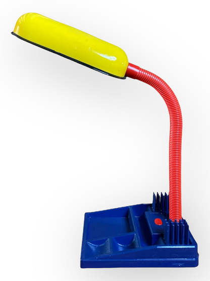 Lámpara de escritorio multicolor de los años 80