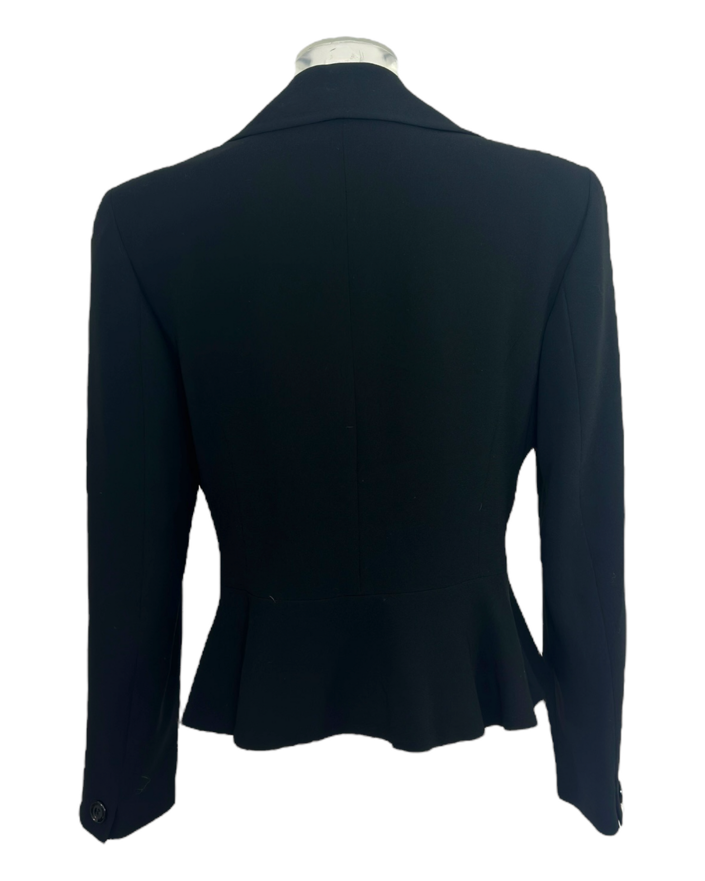 Max Mara – Veste tailleur noire cintrée Made in Italy vintage années 2000 | Paris Bonheur