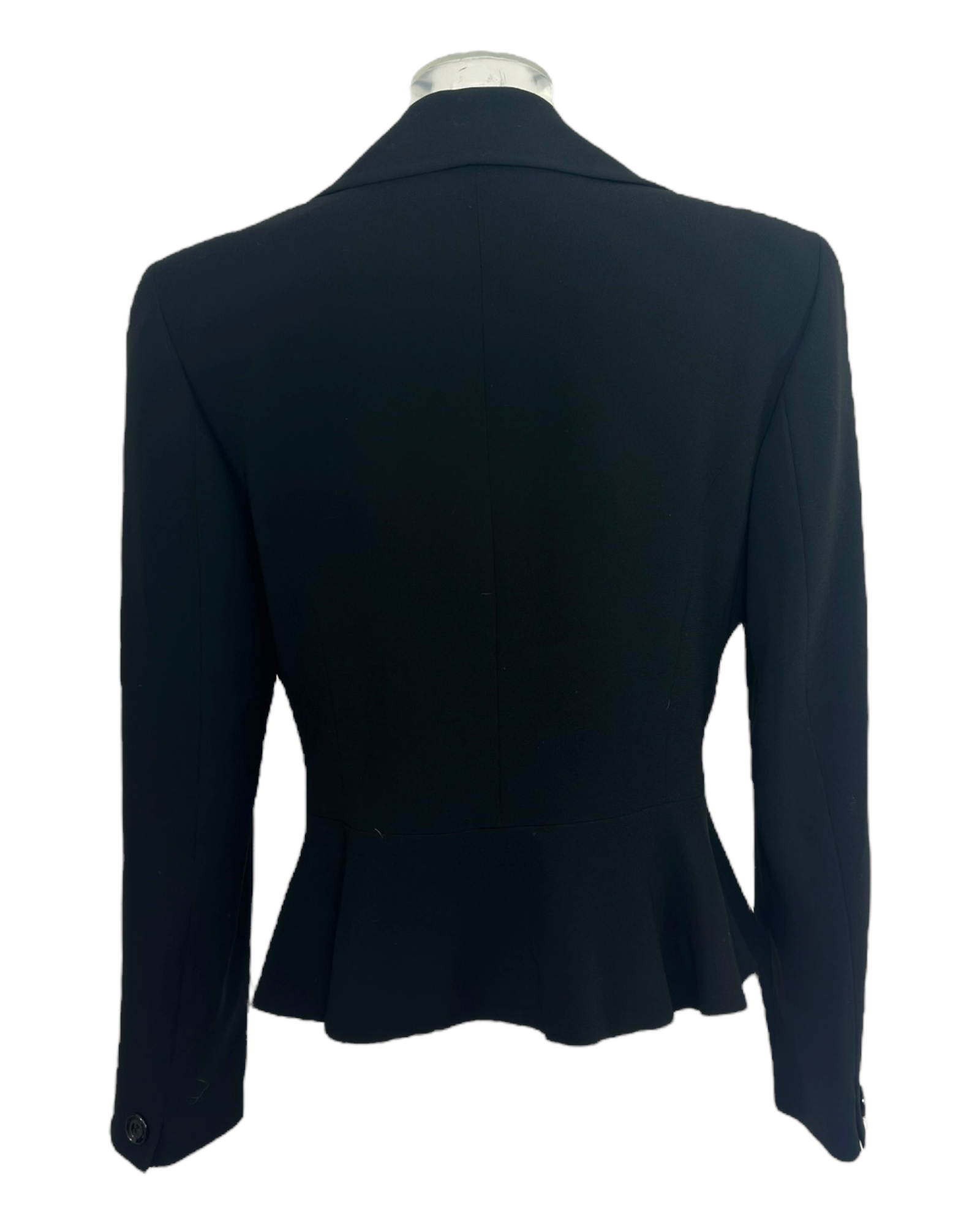 Max Mara – Veste tailleur noire cintrée Made in Italy vintage années 2000 | Paris Bonheur