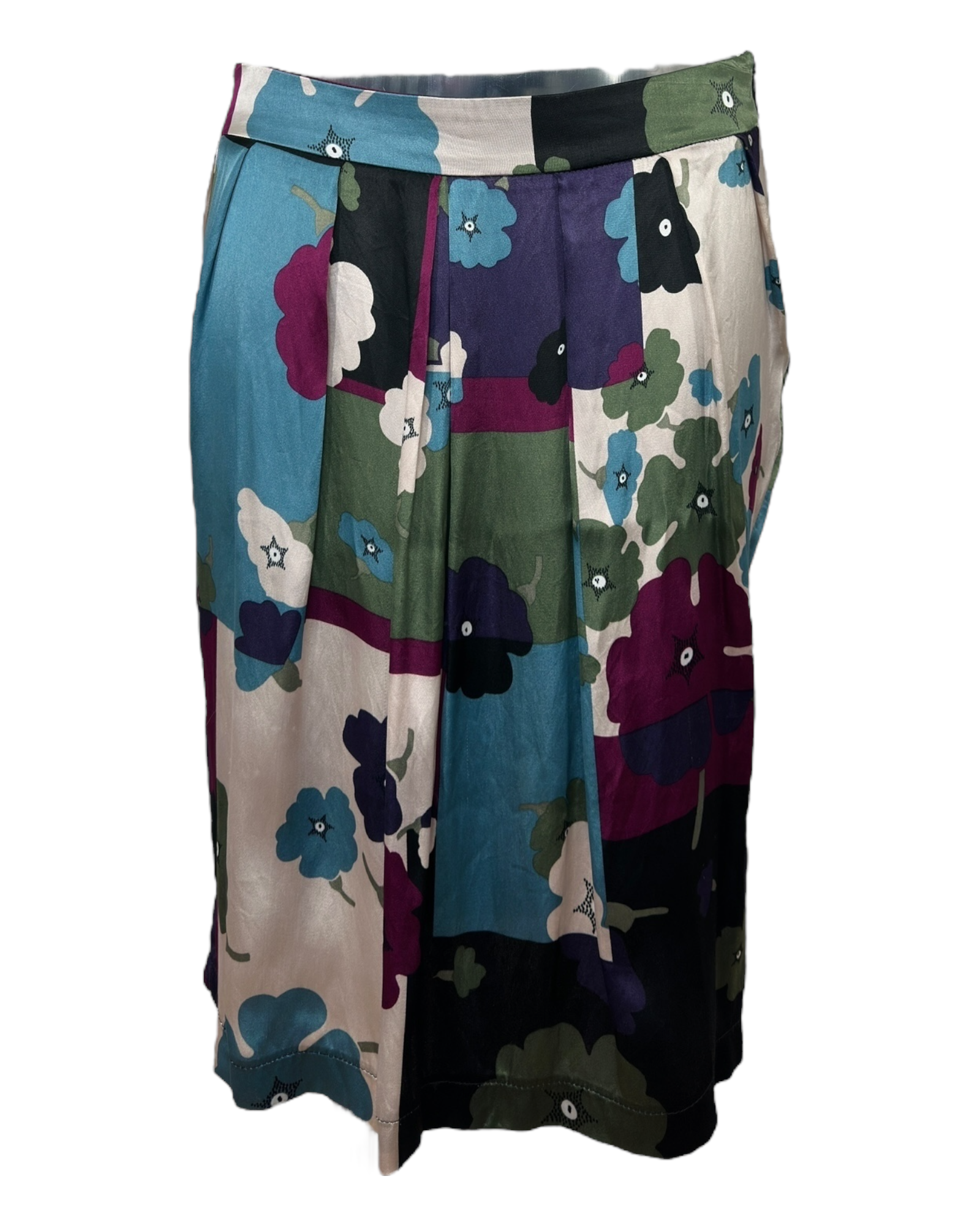 Love Moschino – Jupe Fleurie en Soie & Viscose – Multicolore – Années 2000 | Paris-Bonheur