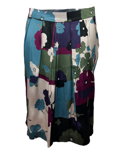 Love Moschino – Jupe Fleurie en Soie & Viscose – Multicolore – Années 2000 | Paris-Bonheur