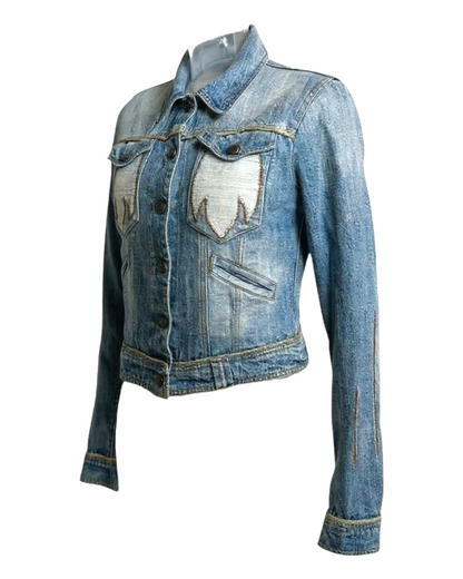 Roberto Cavalli - Veste Jean - Médaillon Cavalli - Made in Italy