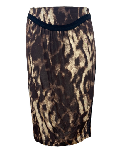 Just Cavalli – jupe– taille haute – animal – Multicolore– Made in Italy – 2010's | Paris Bonheur