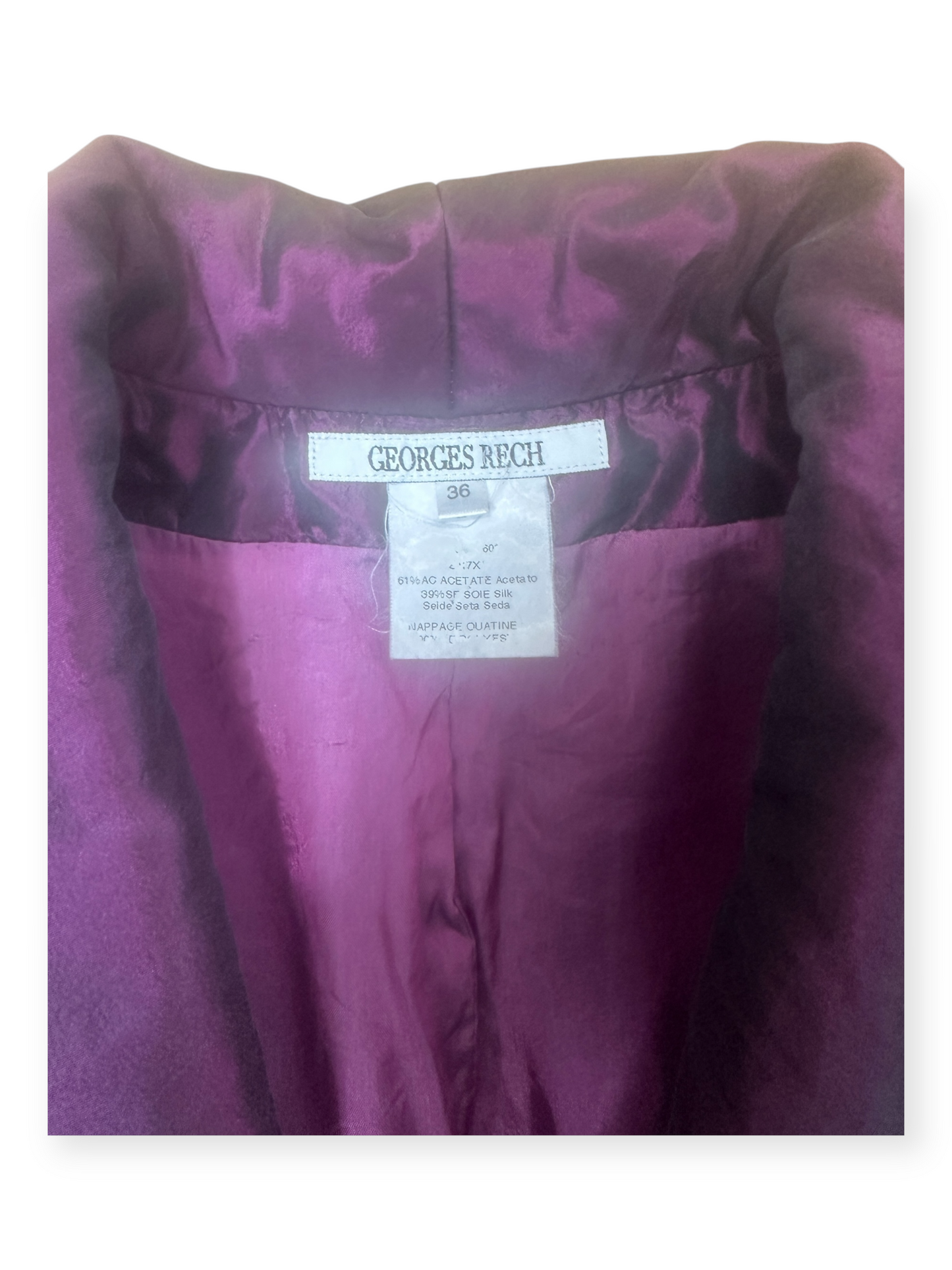 Sélection Paris Bonheur – Georges Rech – Y2K - Veste Prune Irisée – Made in France