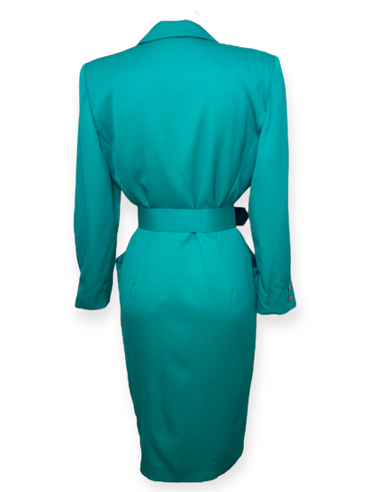 Sélection Paris Bonheur - Electre - Robe Tailleur Verte - Made in France