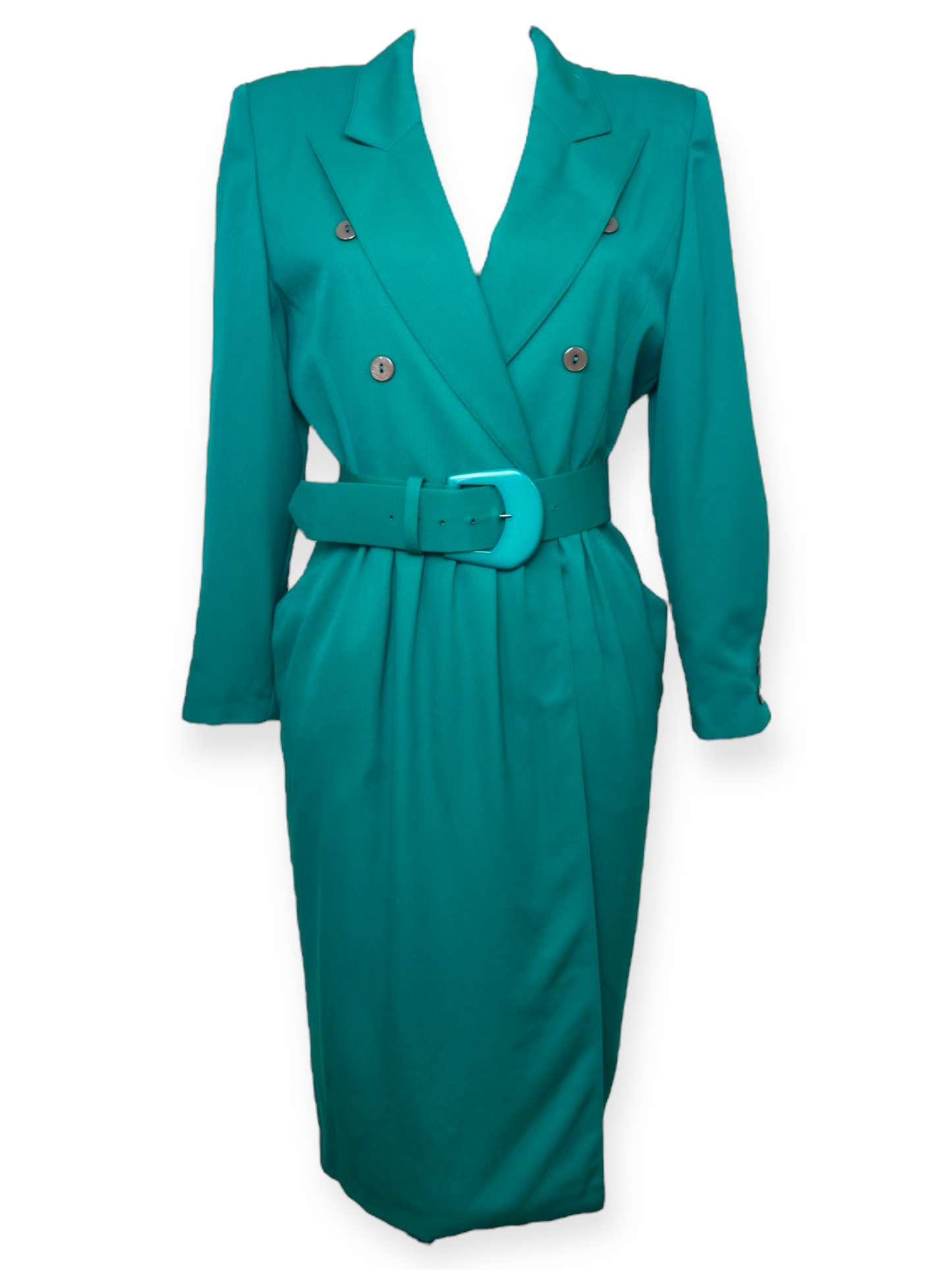 Sélection Paris Bonheur - Electre - Robe Tailleur Verte - Made in France