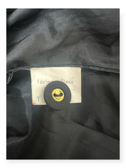 Veste cintrée noire  - Y2K – Boutons dorés - Infinitif -Made in France